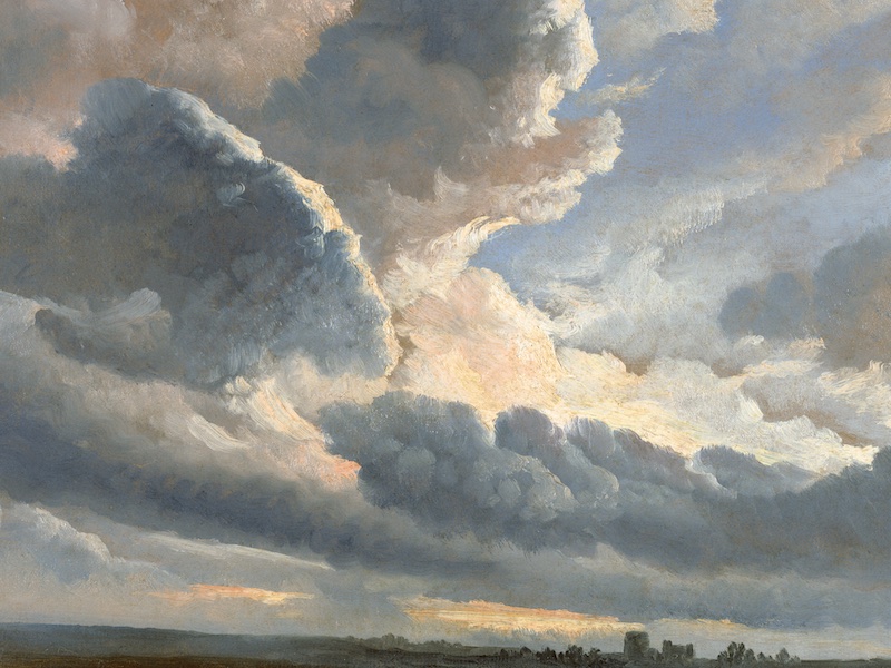 Study of Clouds with a Sunset near Rome (1786-1801) painting in high resolution by Simon Alexandre Clément Denis. Original from Getty Museum. Digitally enhanced by rawpixel.